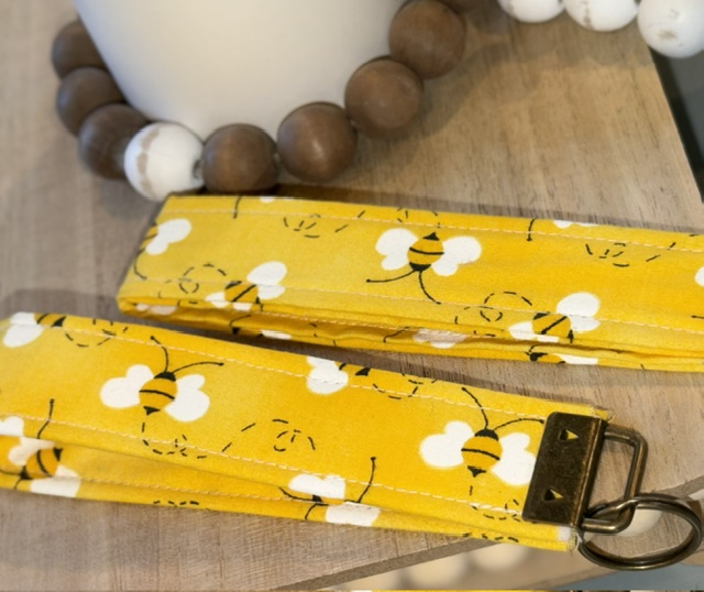Farm Theme Wristlet Key Ring | Handmade Farmhouse Keychain Wristlet - Image 10