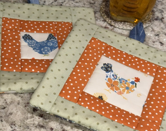 Handmade Farmhouse Potholders | Thick Country Kitchen Hot Pads - Image 3