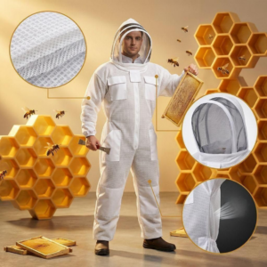 Ventilated Bee Suit with Hood | Beekeeping Coverall for Summer