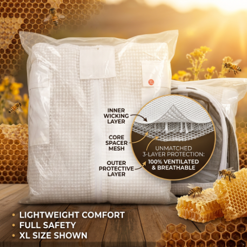 Ventilated Bee Suit with Hood | Beekeeping Coverall for Summer - Image 2