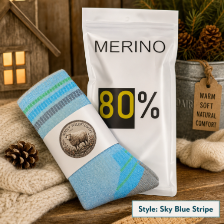 Women's Merino Wool Socks – Warm Cozy 80% Merino Wool - Image 5