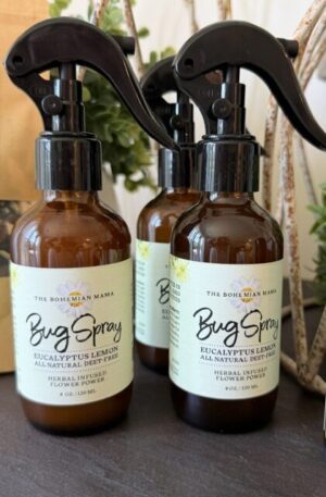 Natural Bug Spray herbal insect repellent with essential oils by The Bohemian Mama