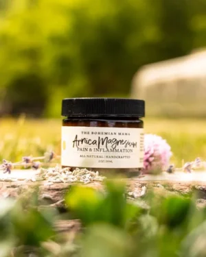 Arnica Magnesium Butter handcrafted botanical body butter by The Bohemian Mama